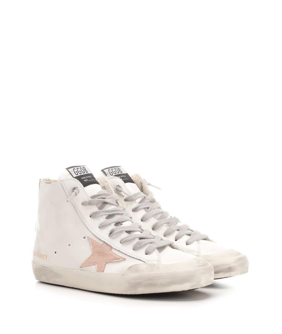 GOLDEN GOOSE DELUXE BRAND Белые кожаные кеды, фото 2