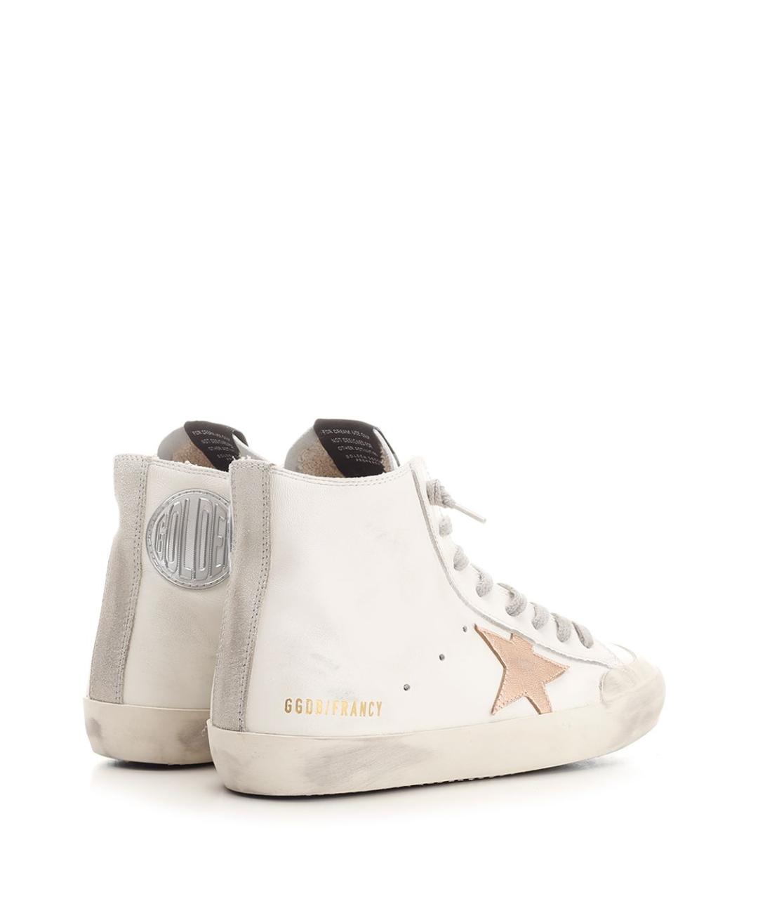 GOLDEN GOOSE DELUXE BRAND Белые кожаные кеды, фото 3
