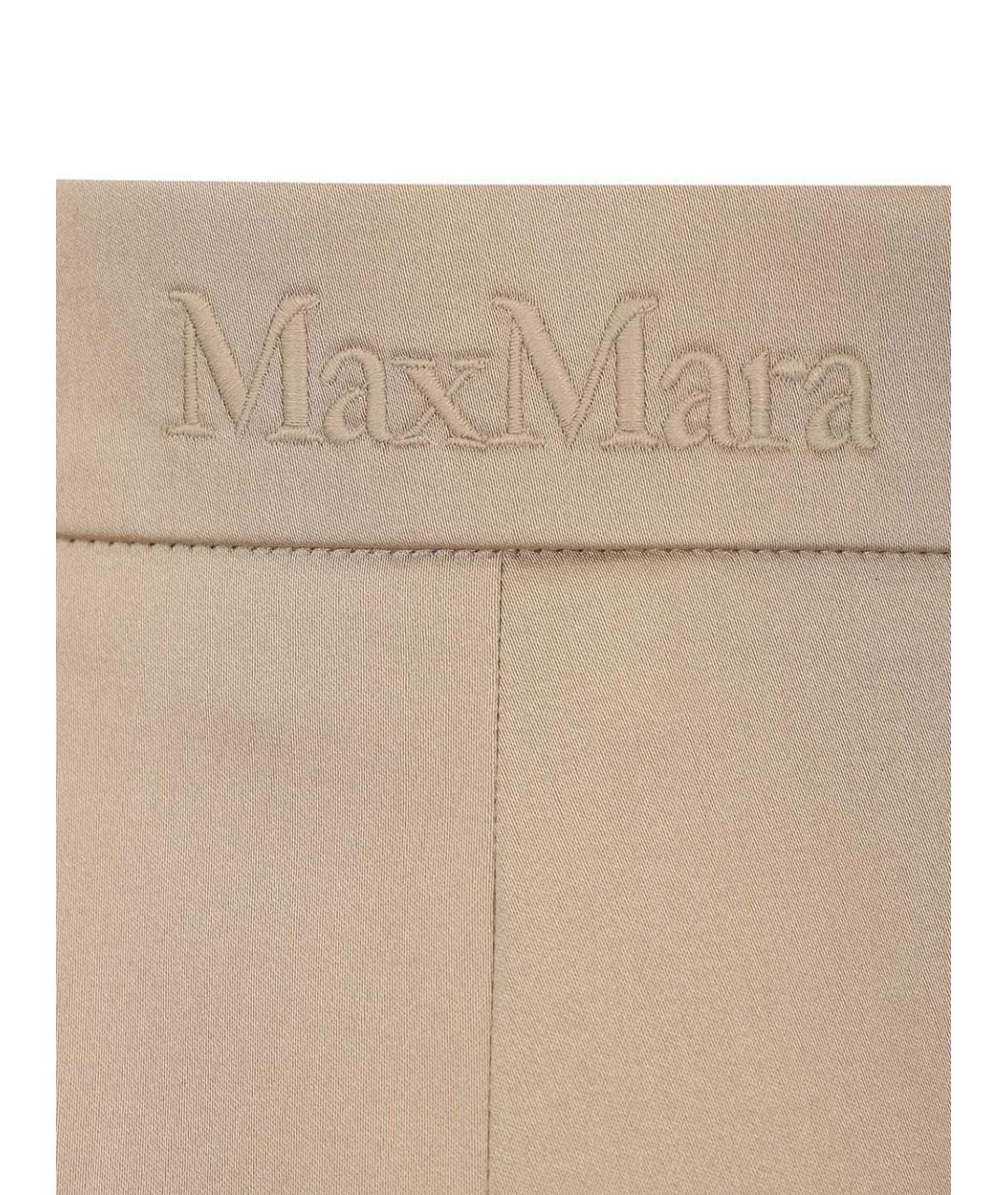 MAX MARA Бежевые хлопко-эластановые шорты, фото 5