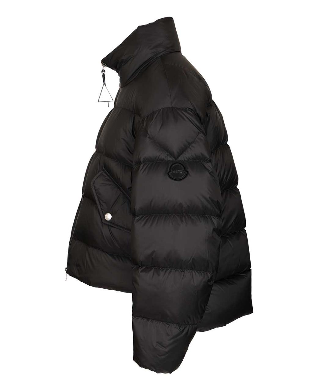 MONCLER Черный полиэстеровый пуховик, фото 3