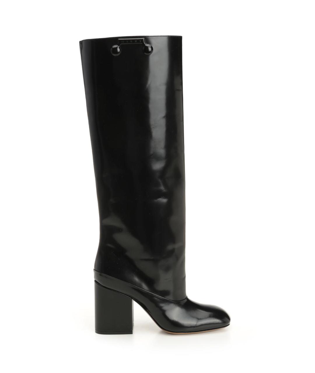 MARNI Черные кожаные сапоги, фото 1