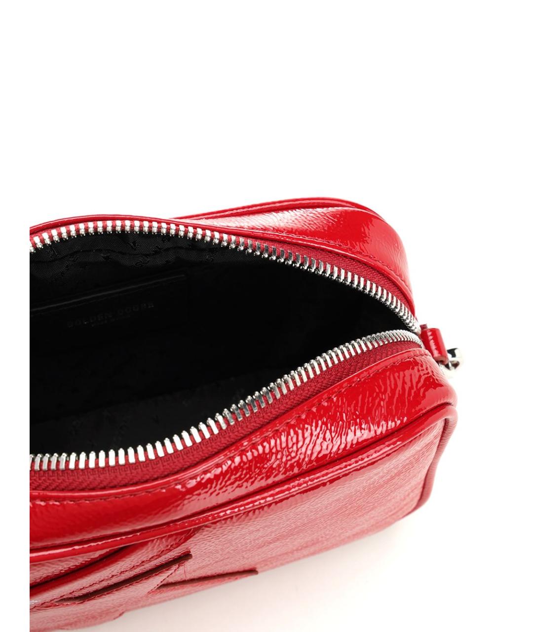 GOLDEN GOOSE DELUXE BRAND Красная кожаная сумка через плечо, фото 4