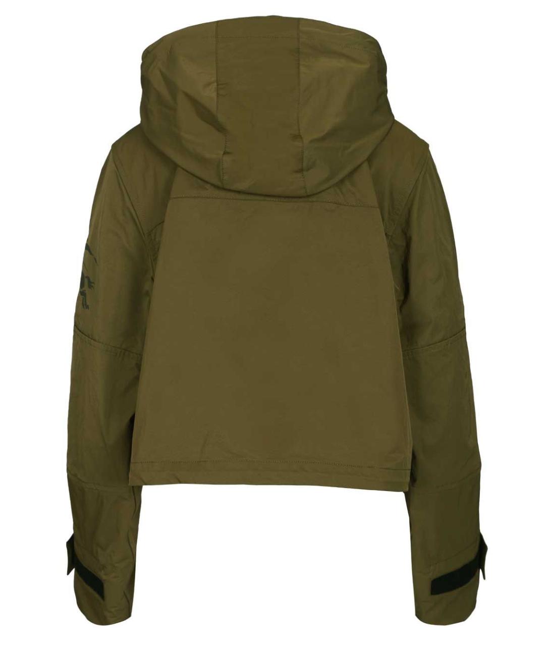 BURBERRY Зеленая полиамидовая куртка, фото 2