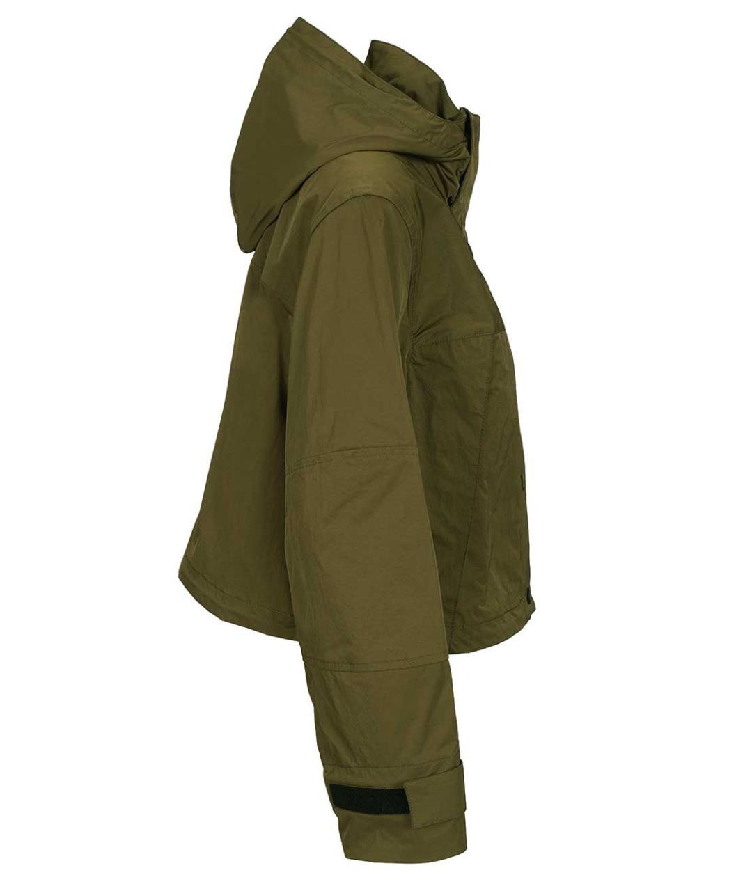 BURBERRY Зеленая полиамидовая куртка, фото 3