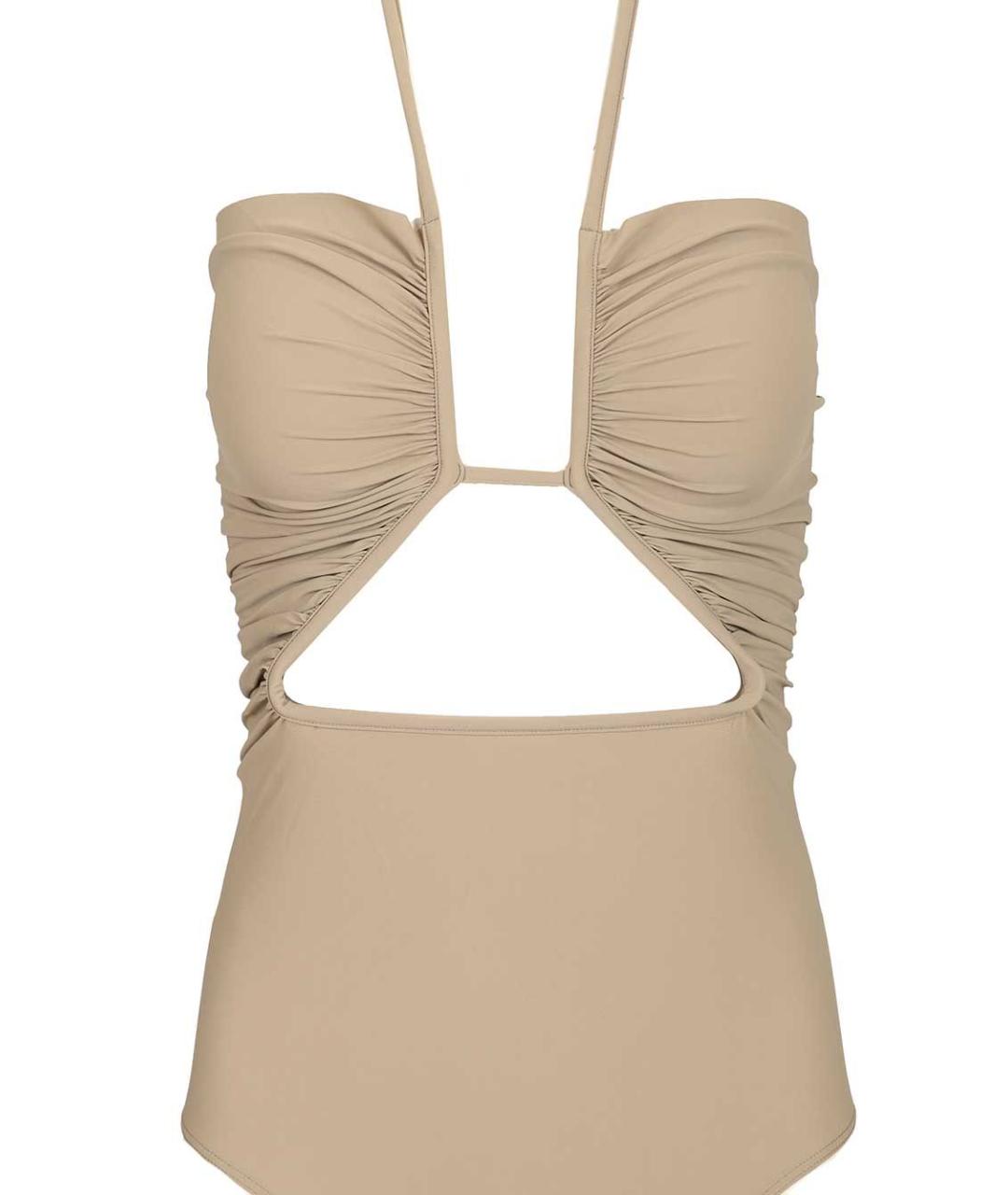 RICK OWENS Бежевый полиамидовый купальник, фото 3