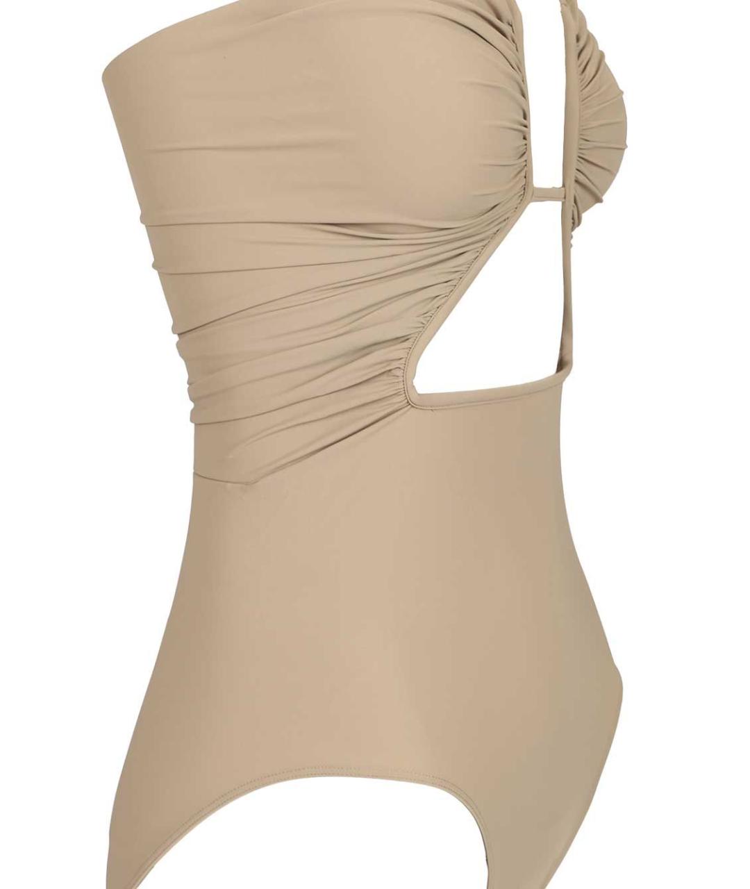 RICK OWENS Бежевый полиамидовый купальник, фото 4