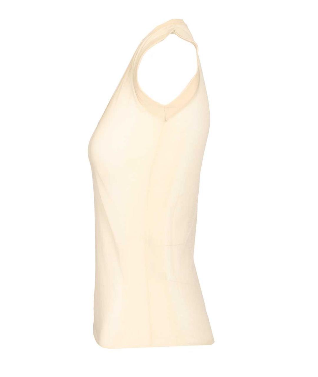 DURAZZI Бежевая хлопковая майка, фото 3