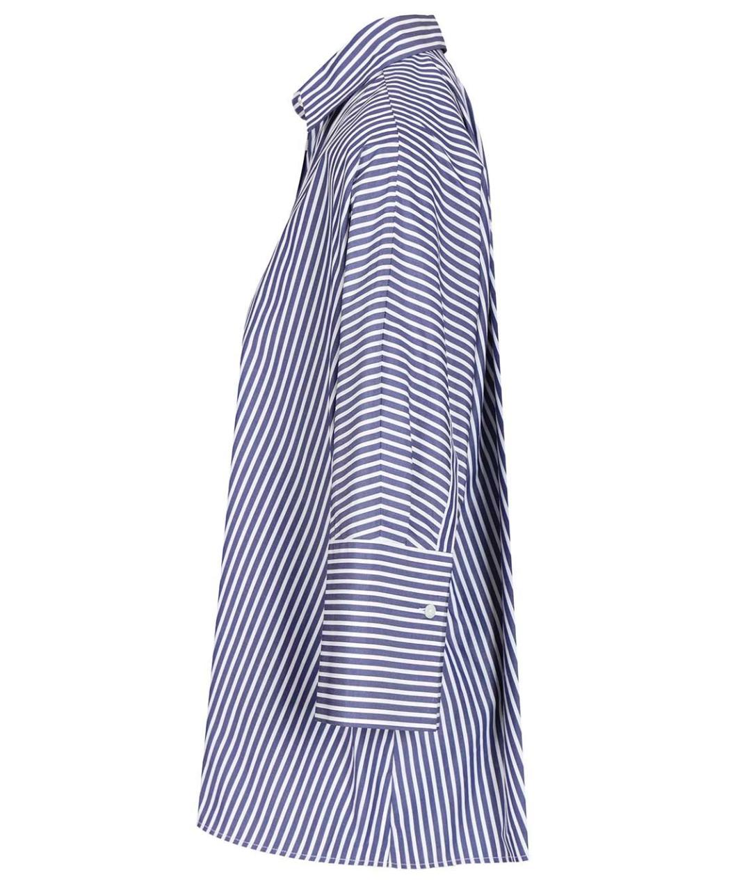 WEEKEND MAX MARA Синяя хлопковая рубашка, фото 3