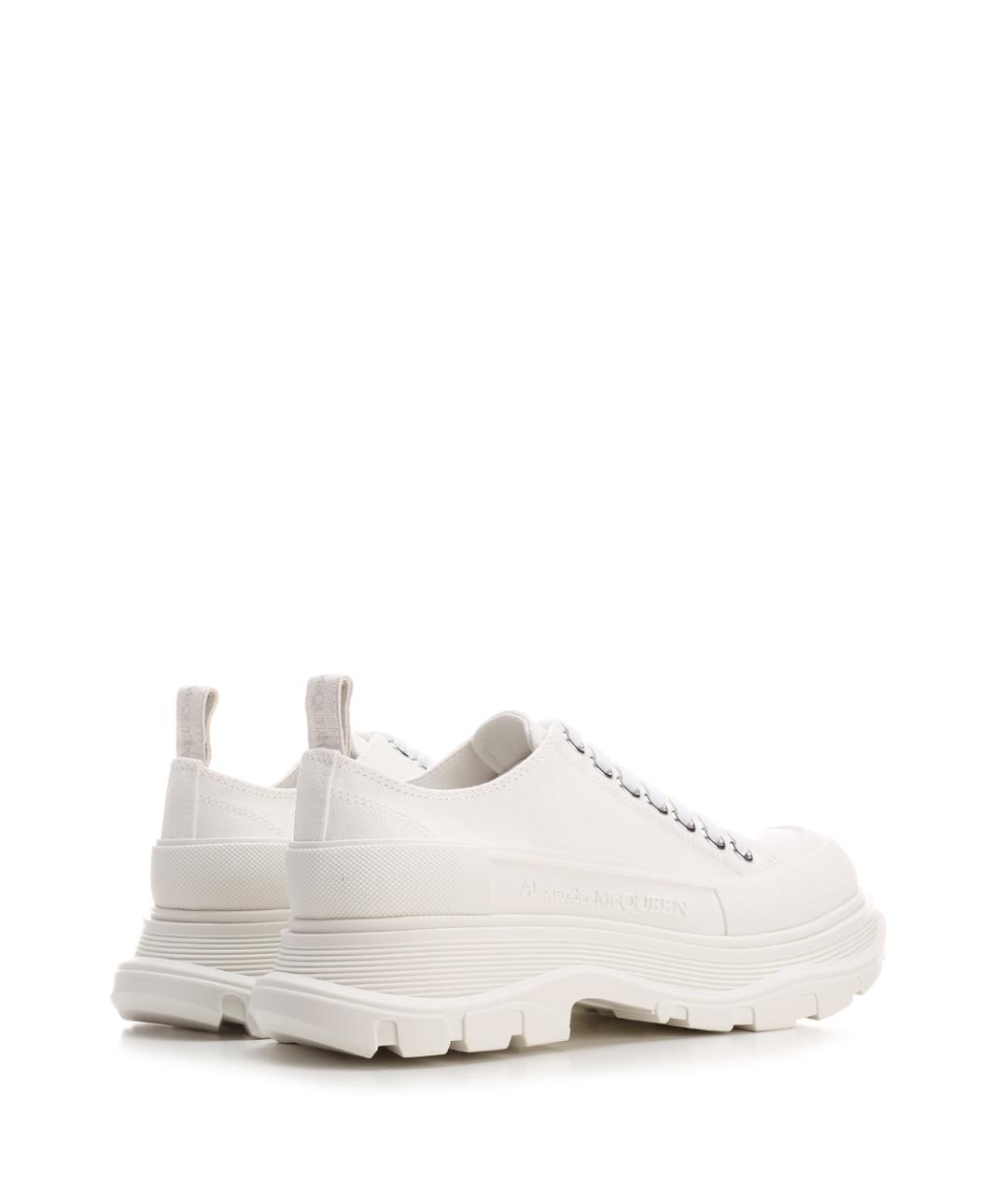 ALEXANDER MCQUEEN Белые кожаные кеды, фото 3