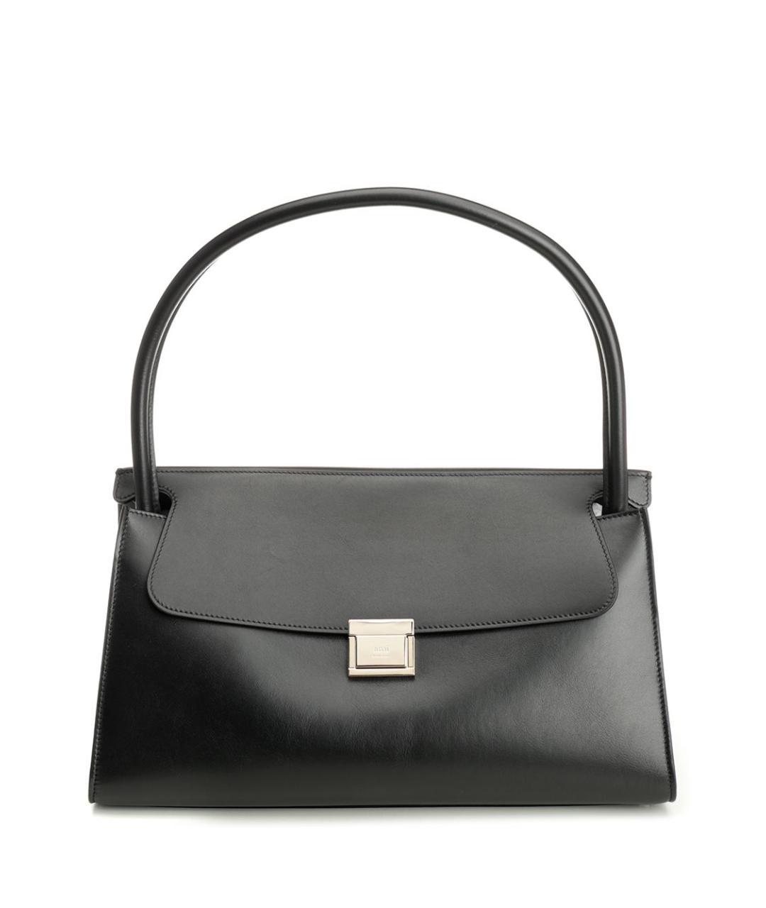 Ami Paris Черная кожаная сумка тоут, фото 1