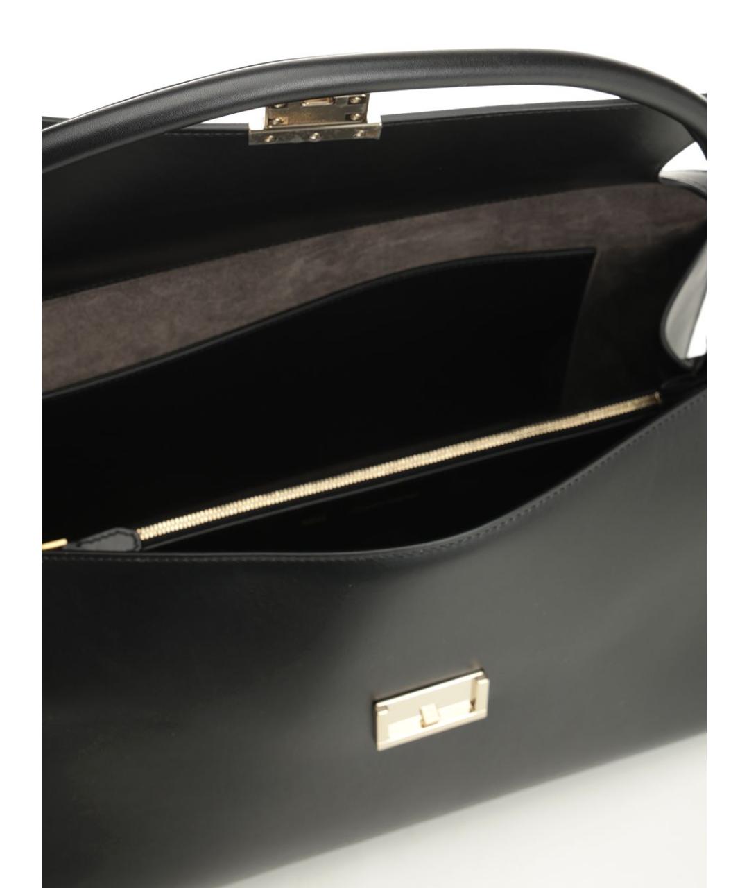 Ami Paris Черная кожаная сумка тоут, фото 4
