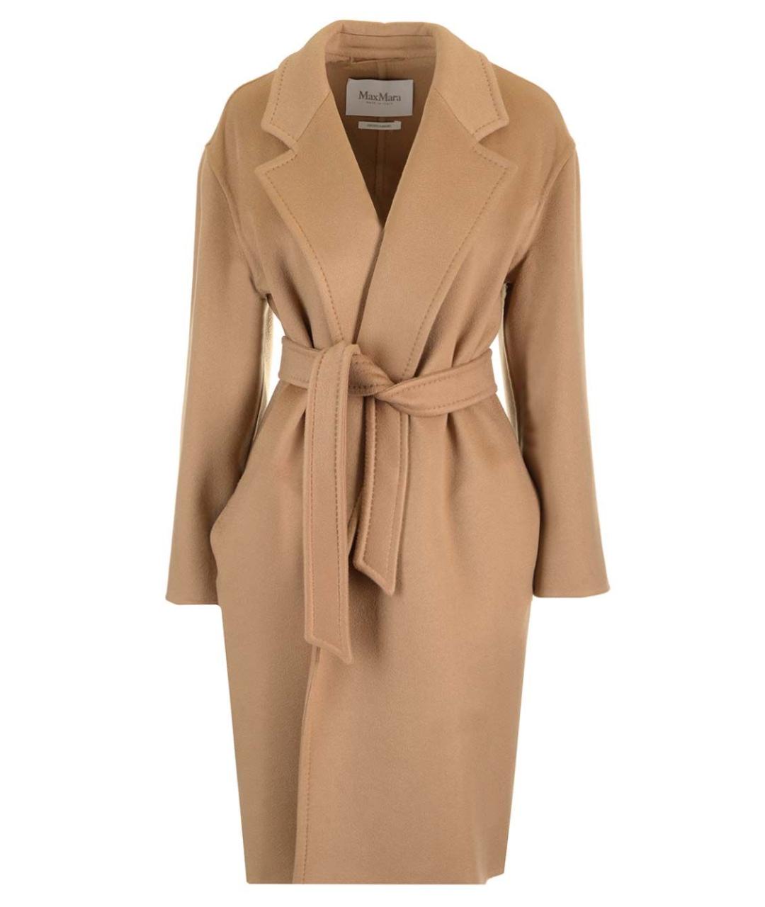 MAX MARA Бежевое кашемировое пальто, фото 1