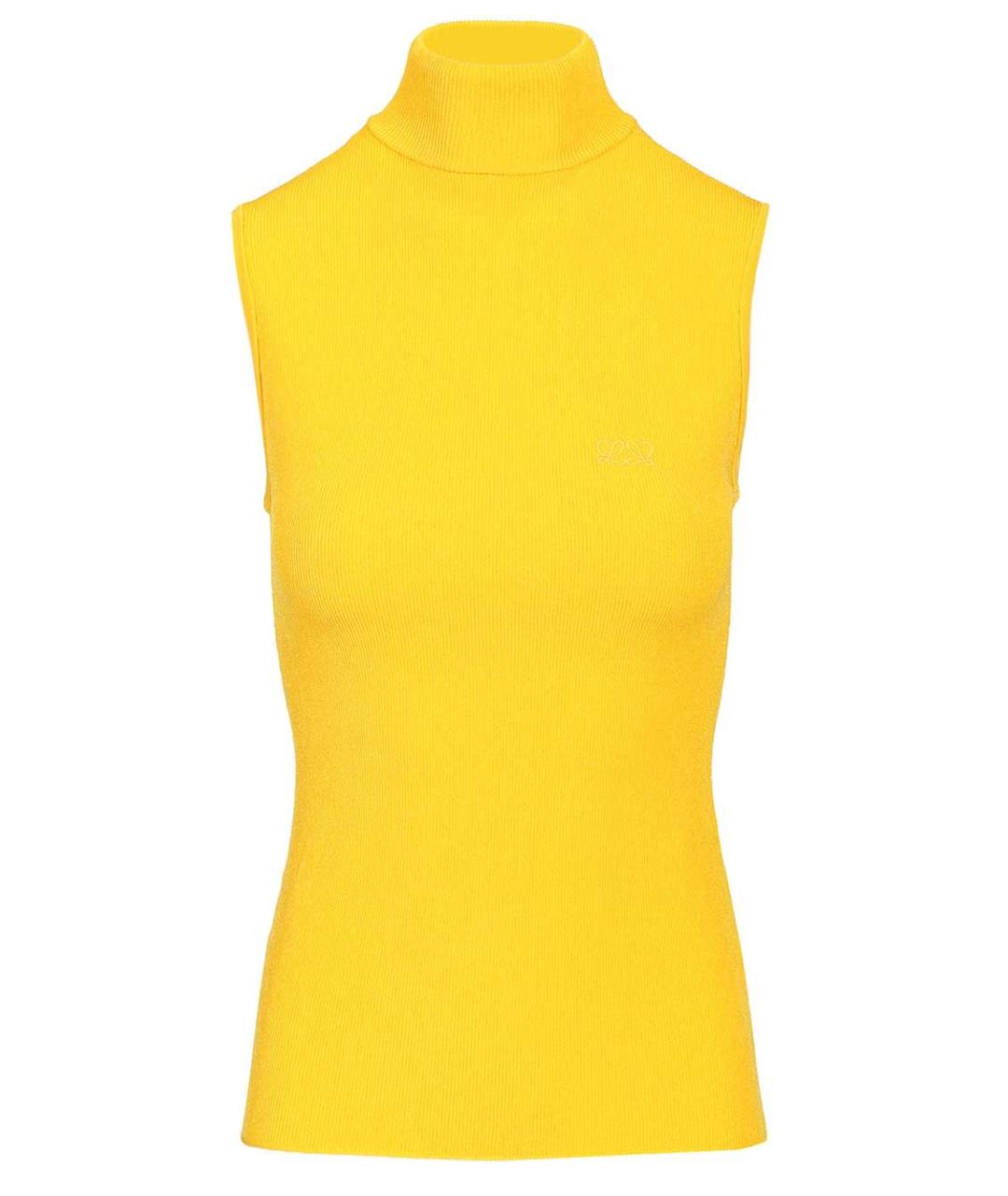 LOEWE Желтая полиэстеровая майка, фото 1