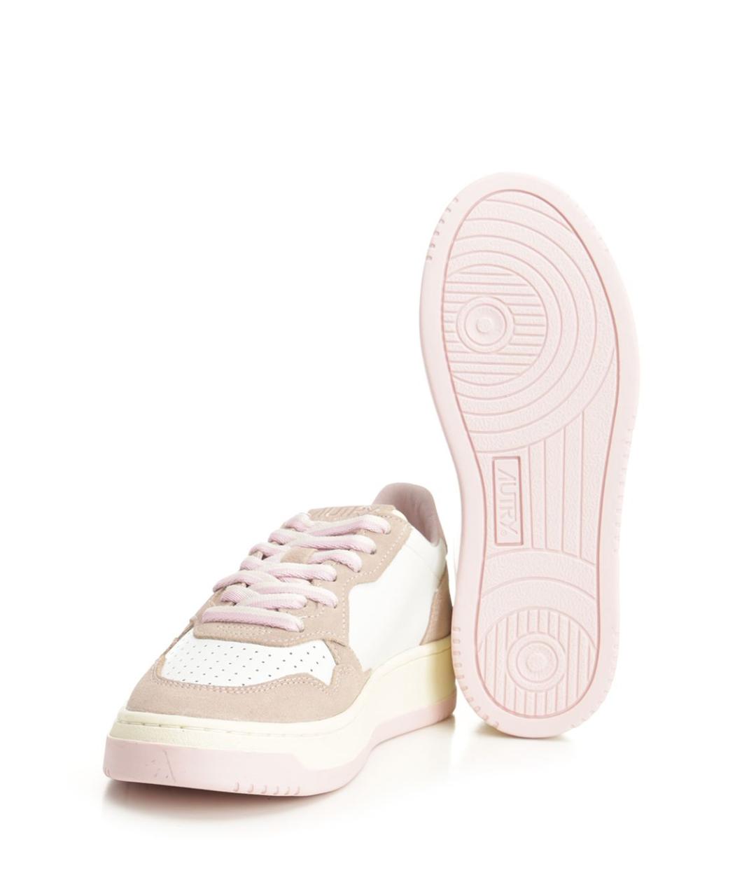 AUTRY Бежевые кожаные кроссовки, фото 5