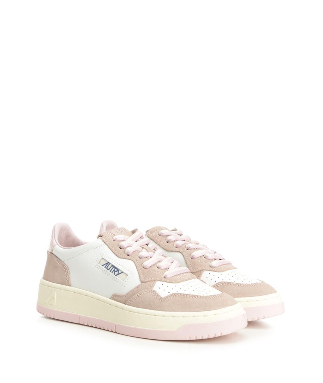 AUTRY Бежевые кожаные кроссовки, фото 2