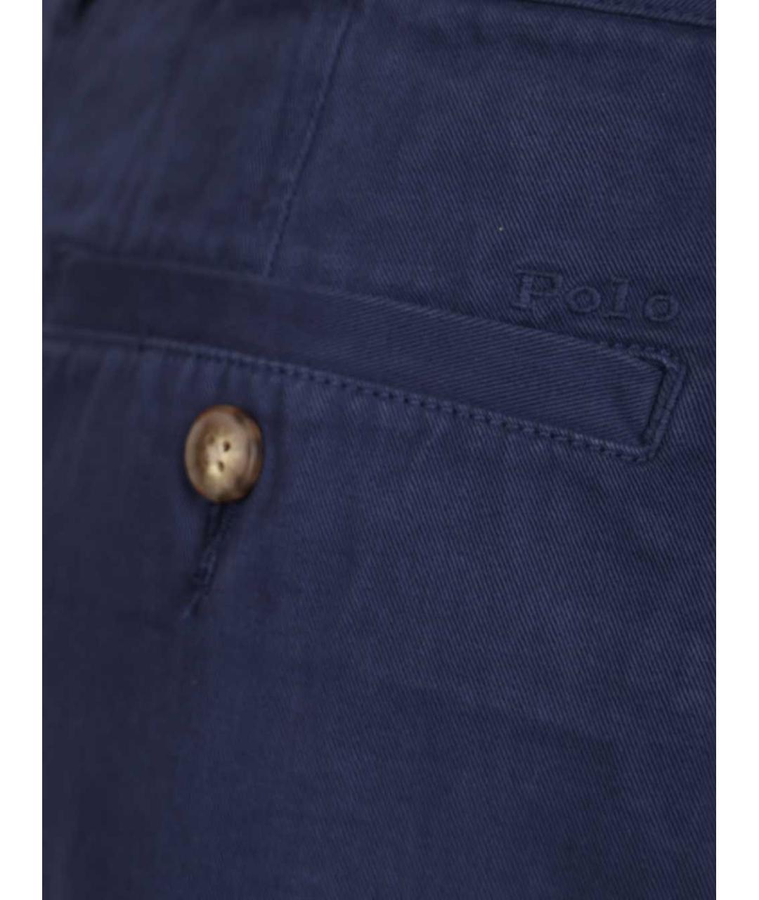 POLO RALPH LAUREN Синие хлопковые шорты, фото 4