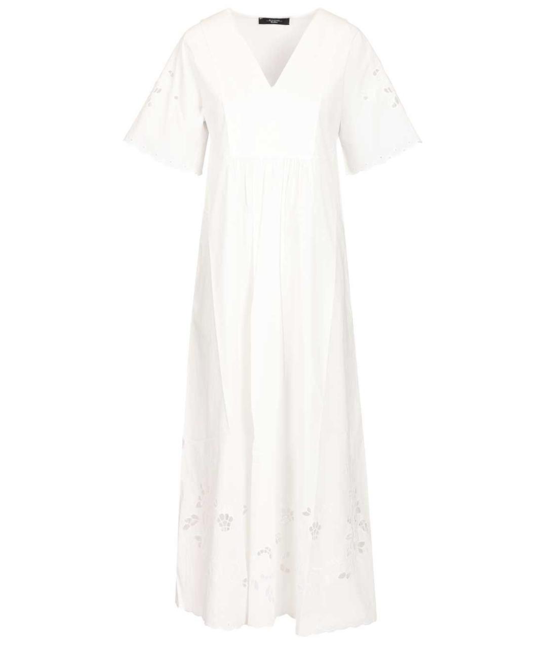 WEEKEND MAX MARA Белое хлопковое повседневное платье, фото 1