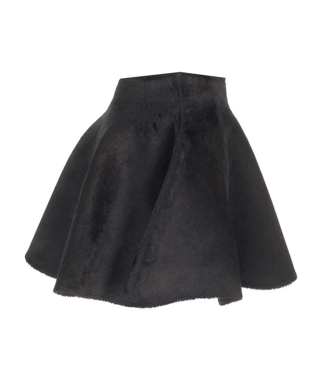 ALAIA Черная шерстяная юбка мини, фото 4