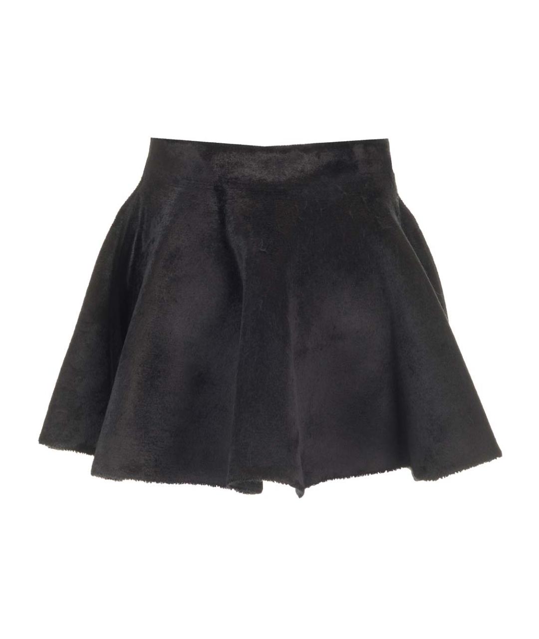 ALAIA Черная шерстяная юбка мини, фото 2