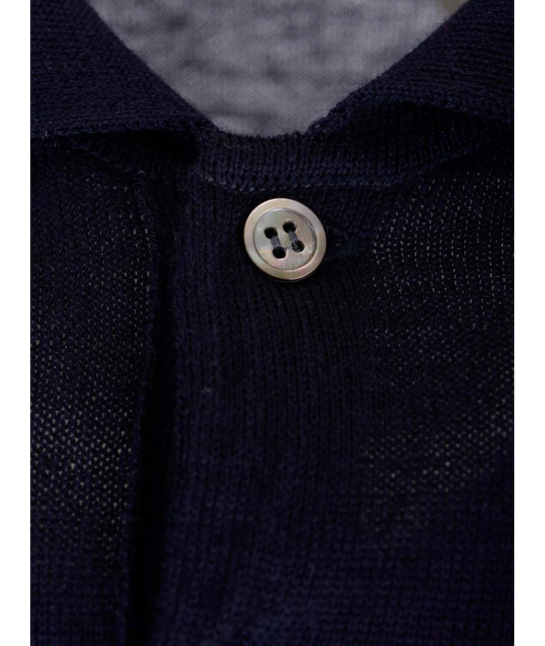 COMME DES GARÇONS PLAY Синяя шерстяная футболка, фото 4
