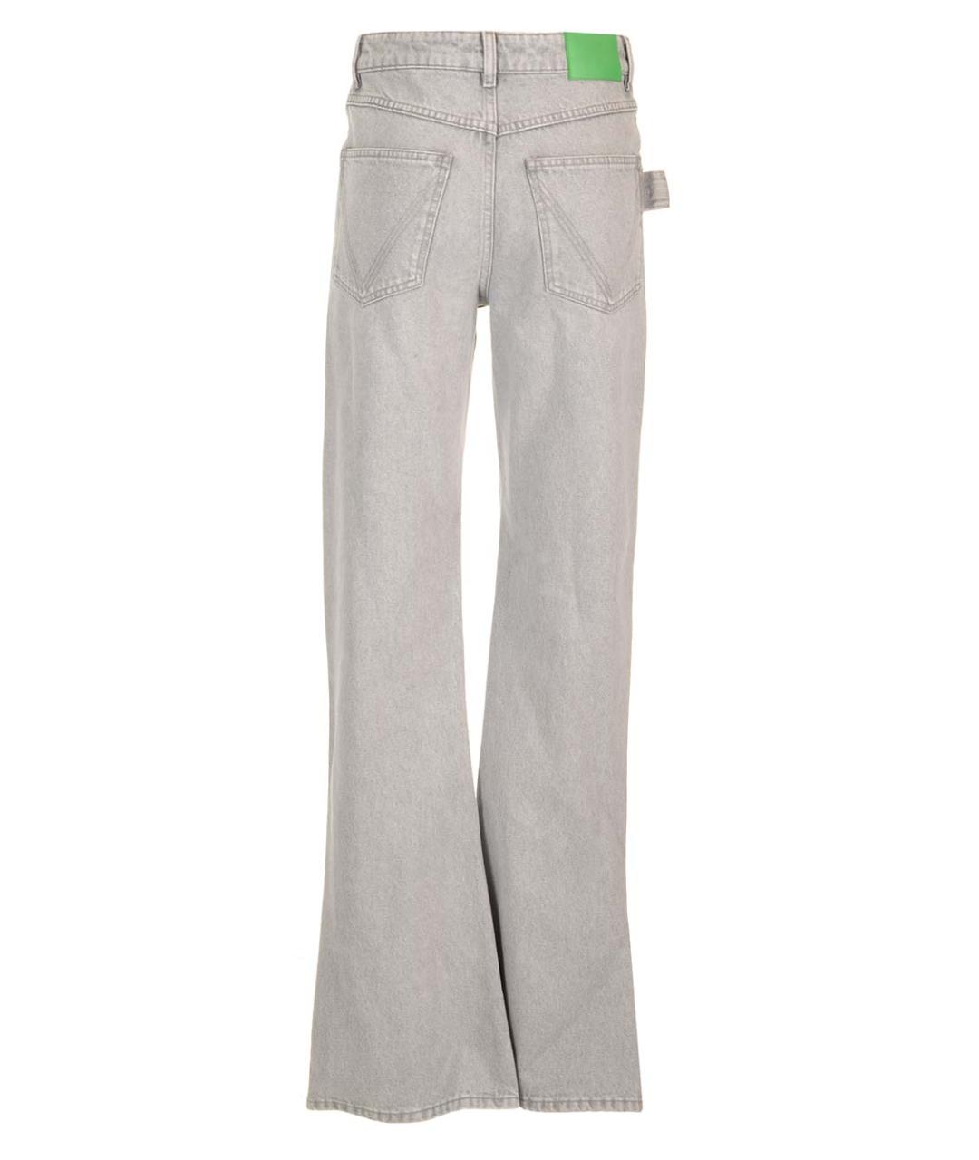 BOTTEGA VENETA Серые хлопковые прямые джинсы, фото 2