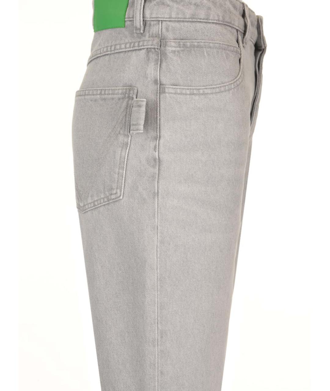 BOTTEGA VENETA Серые хлопковые прямые джинсы, фото 3