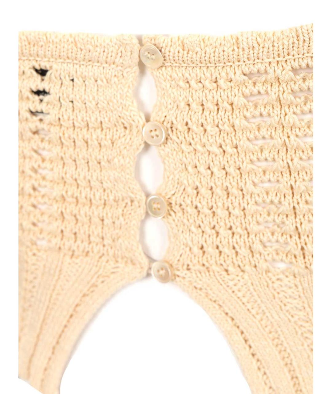 FORTE FORTE Бежевая хлопковая майка, фото 4