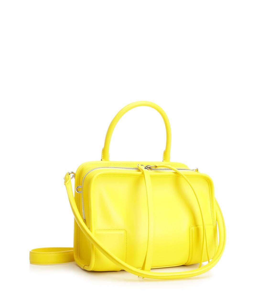 LOEWE Желтая кожаная сумка тоут, фото 2