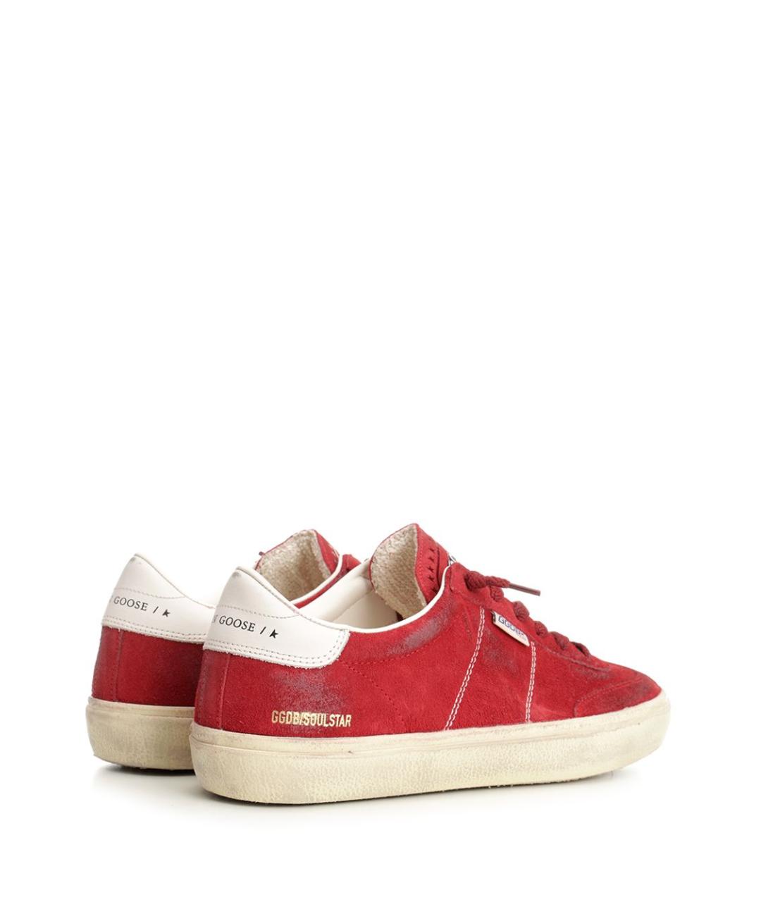 GOLDEN GOOSE DELUXE BRAND Красные замшевые кеды, фото 3