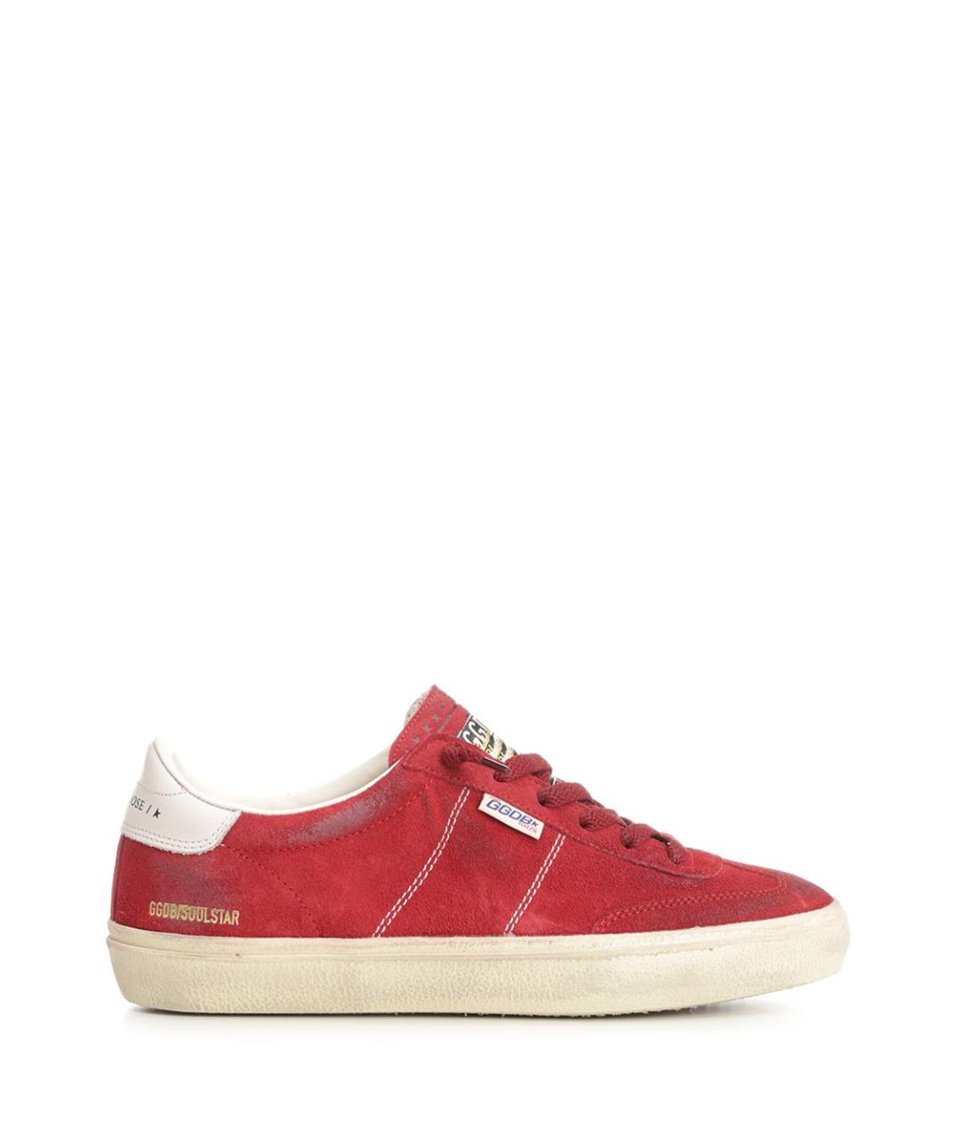 GOLDEN GOOSE DELUXE BRAND Красные замшевые кеды, фото 1