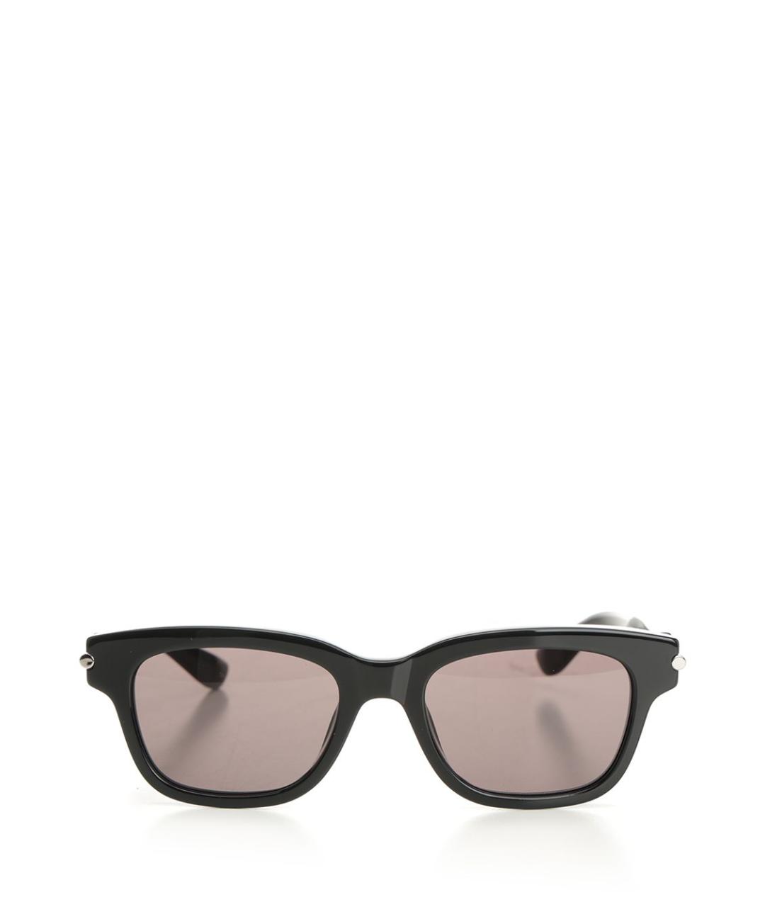 ALEXANDER MCQUEEN Черные пластиковые солнцезащитные очки, фото 1