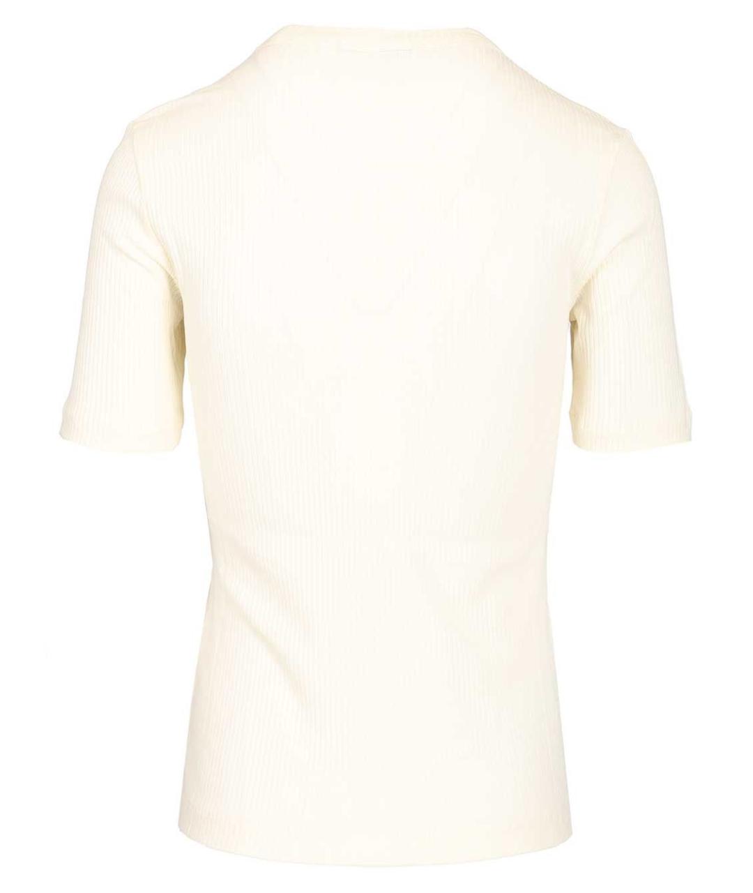 MAISON KITSUNE Бежевая футболка, фото 2