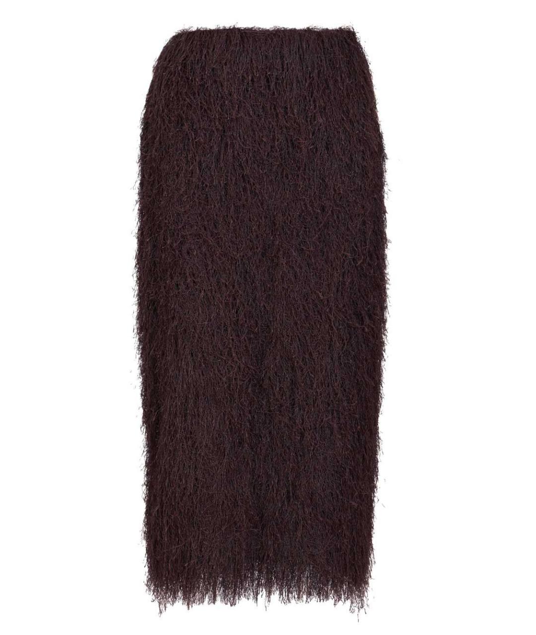 DRIES VAN NOTEN Фиолетовая полиэстеровая юбка миди, фото 1