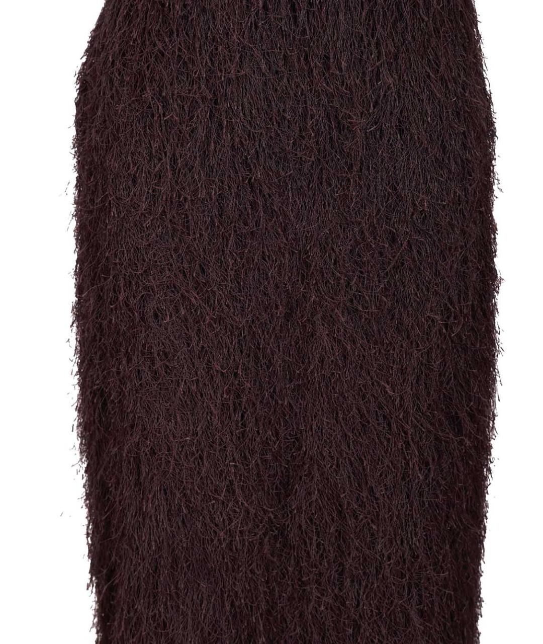 DRIES VAN NOTEN Фиолетовая полиэстеровая юбка миди, фото 4