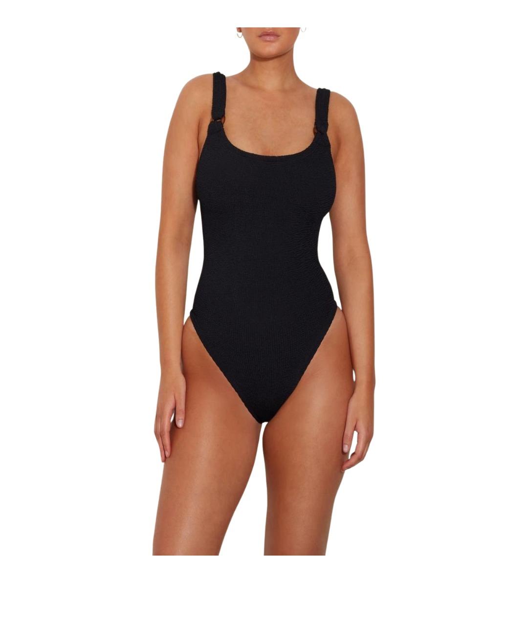 HUNZA G Черный купальник, фото 2