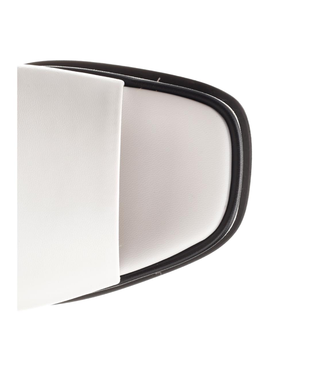 STELLA MCCARTNEY Белые синтетические шлепанцы, фото 4