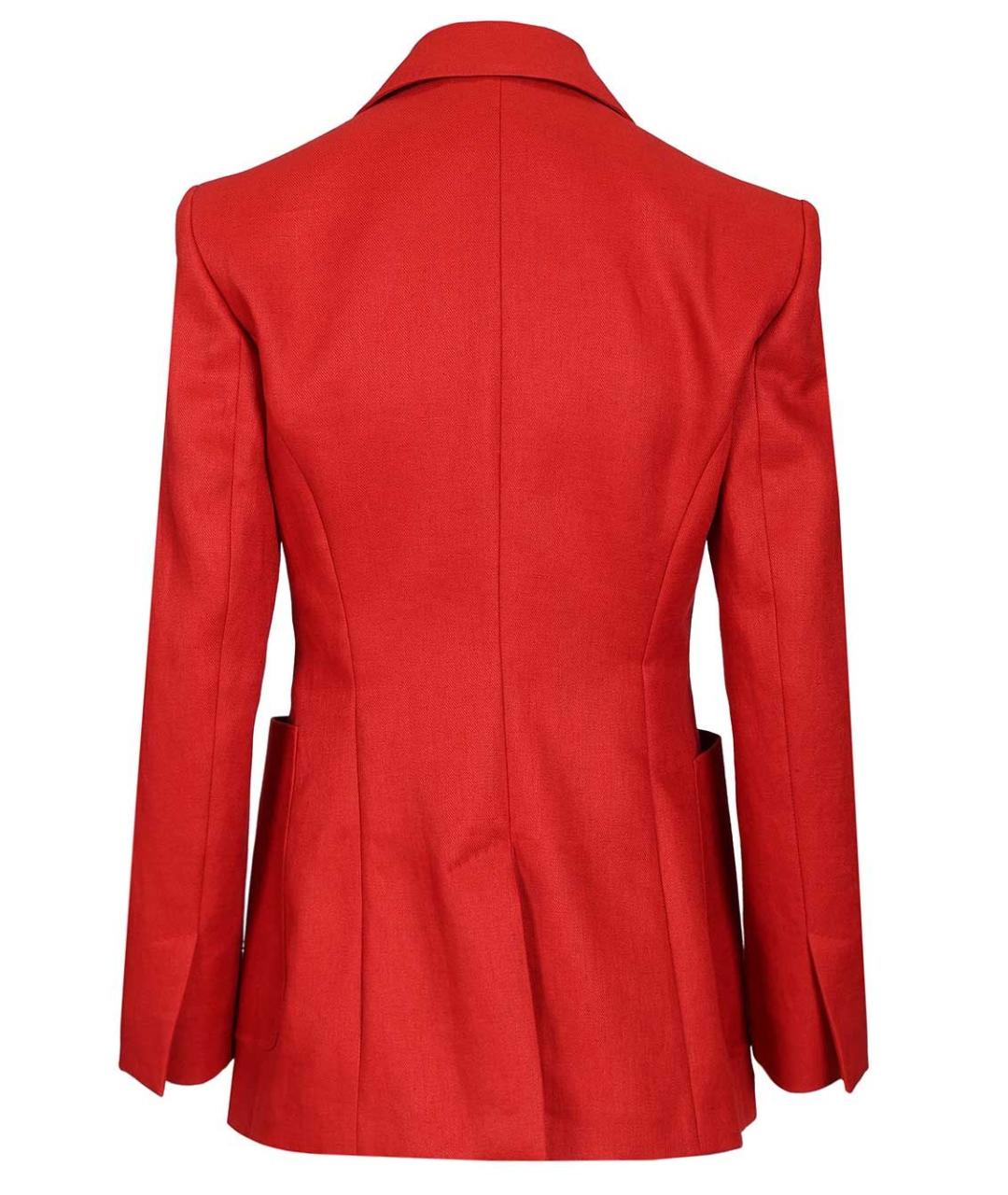 MAX MARA Красный льняной жакет/пиджак, фото 2