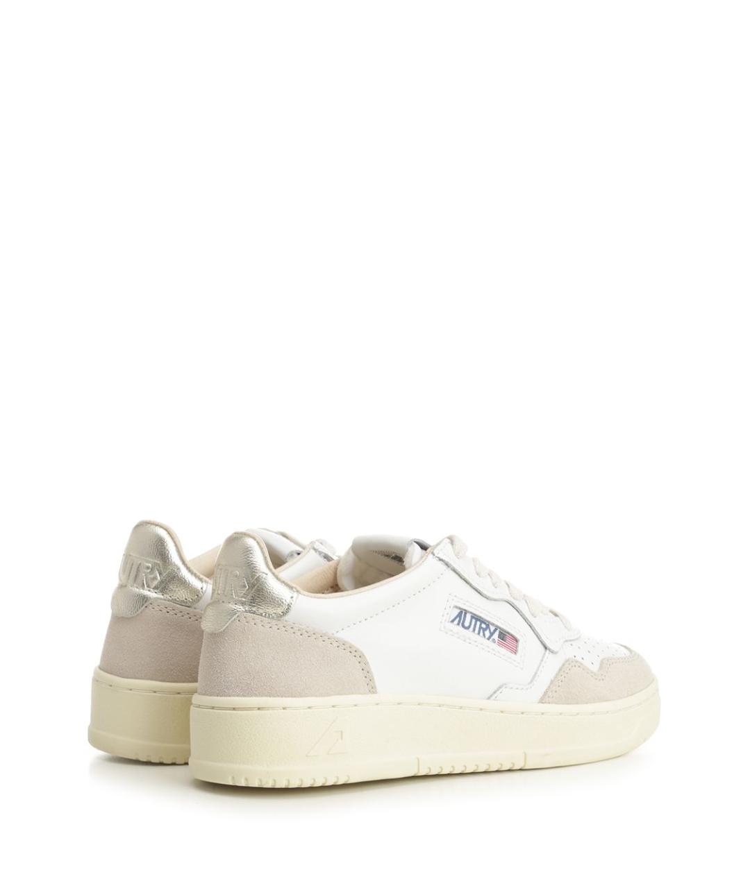 AUTRY Белые кожаные кроссовки, фото 3