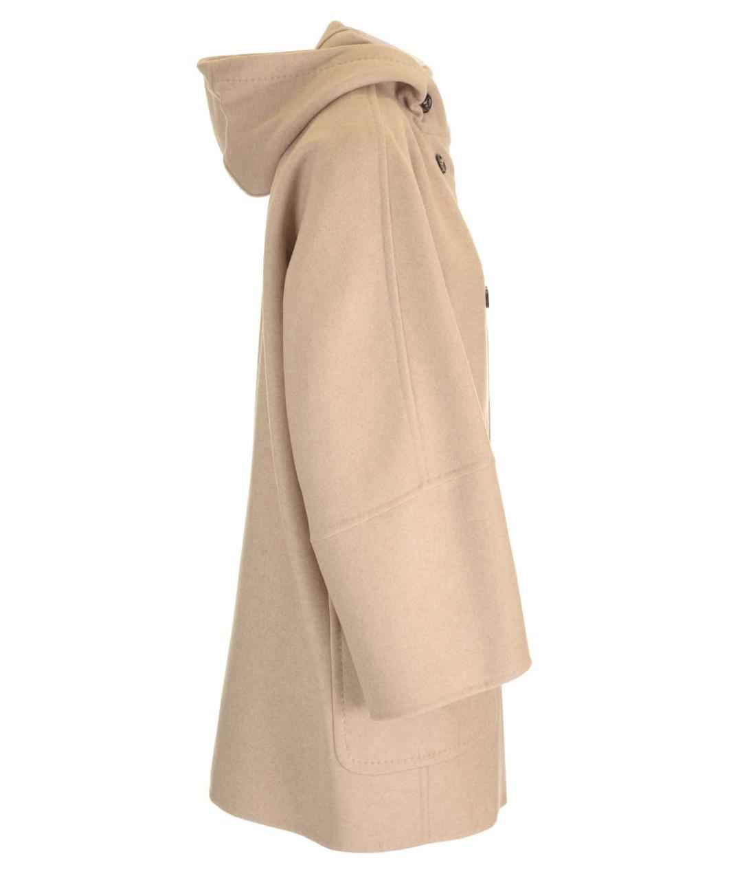 MAX MARA Бежевое шерстяное пальто, фото 3