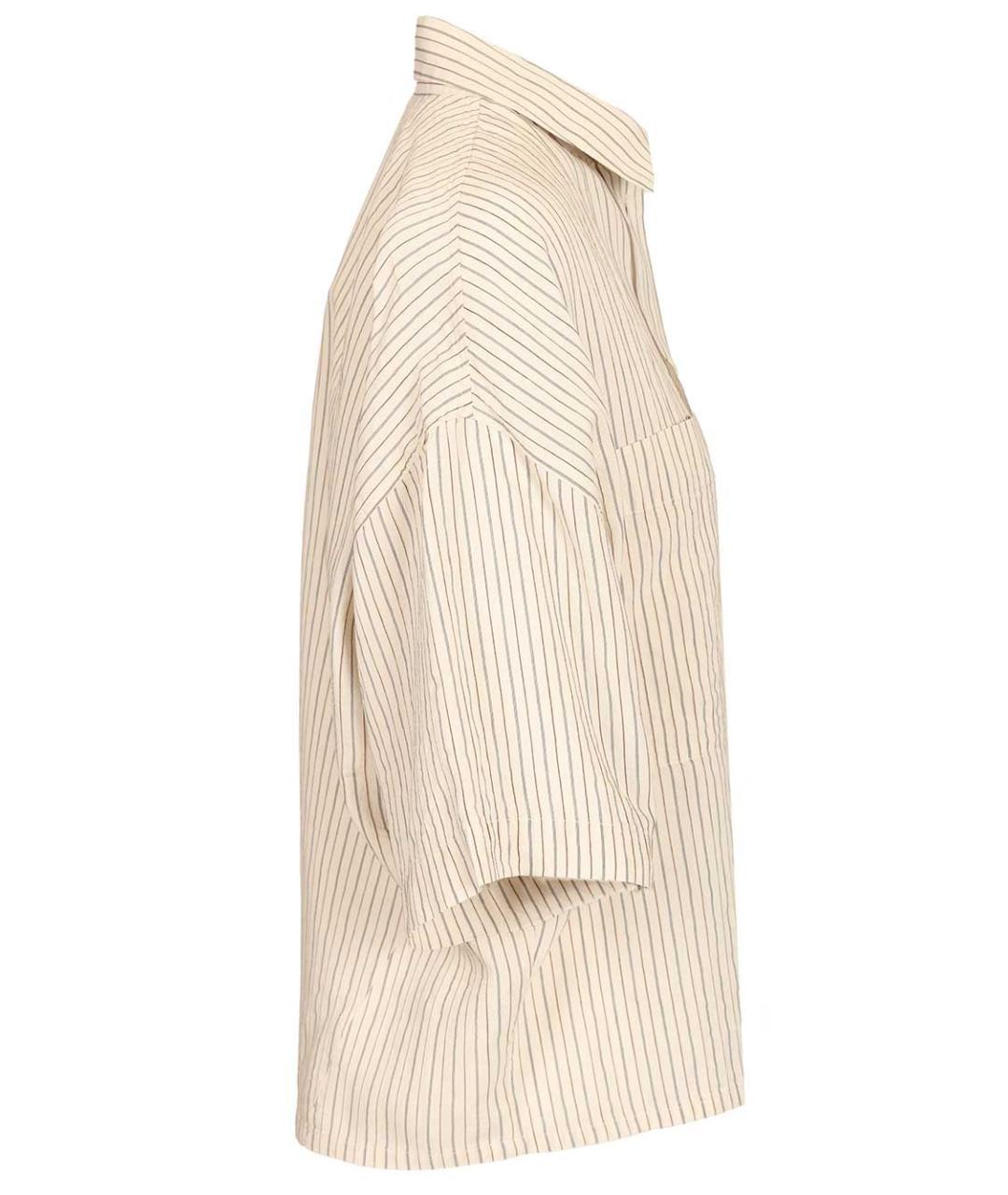 BARENA Бежевая вискозная рубашка, фото 3