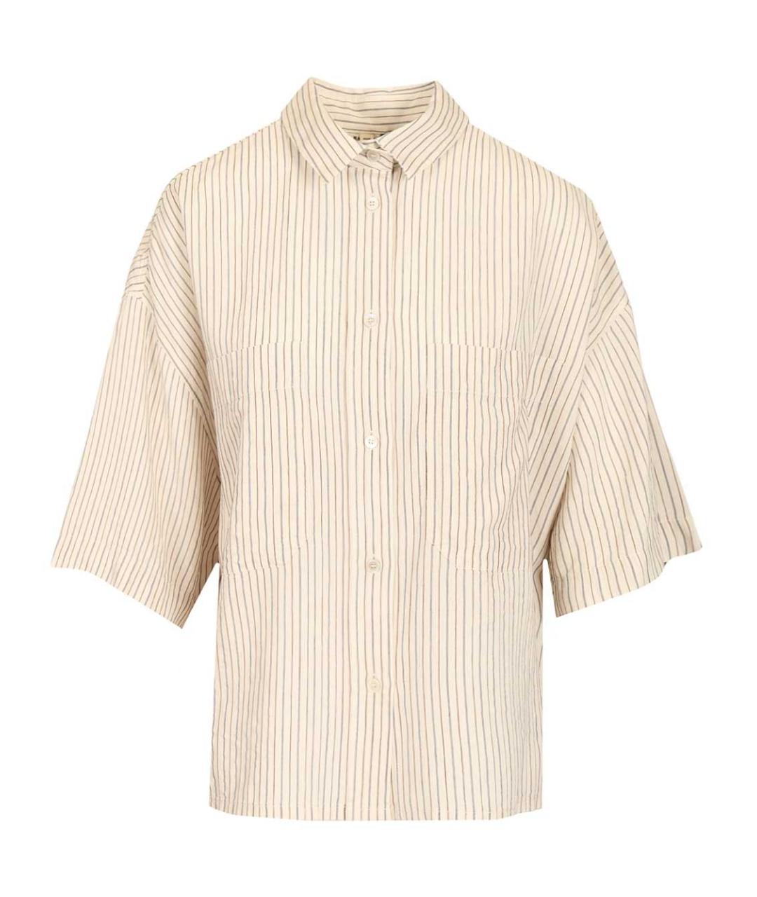 BARENA Бежевая вискозная рубашка, фото 1