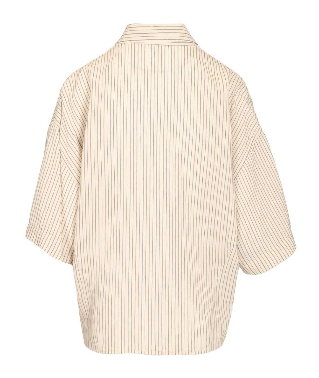 BARENA Бежевая вискозная рубашка, фото 2