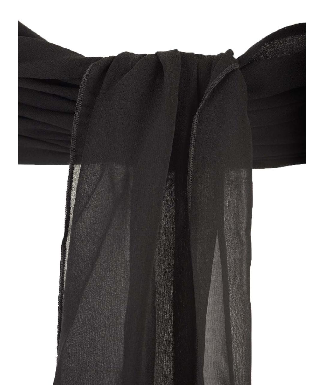 Ami Paris Черная шелковая блузы, фото 3