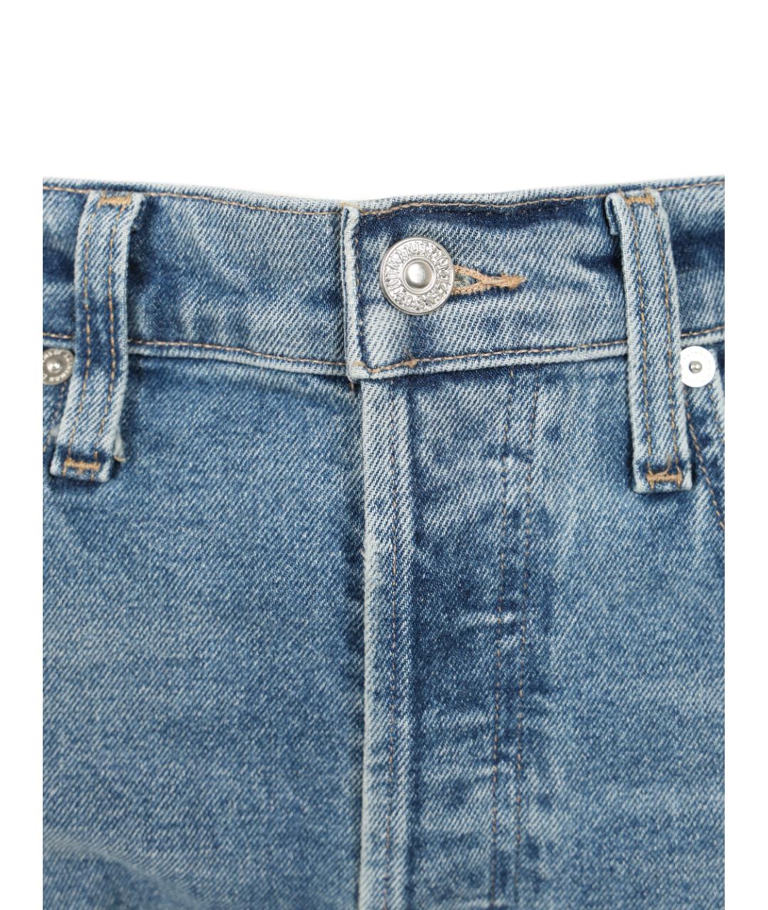 Citizien Of Humanity Голубые хлопковые прямые джинсы, фото 4