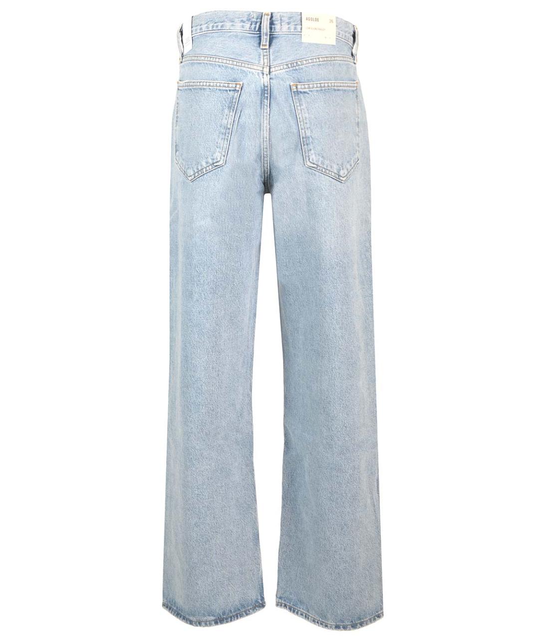 AGOLDE Голубые хлопковые прямые джинсы, фото 2
