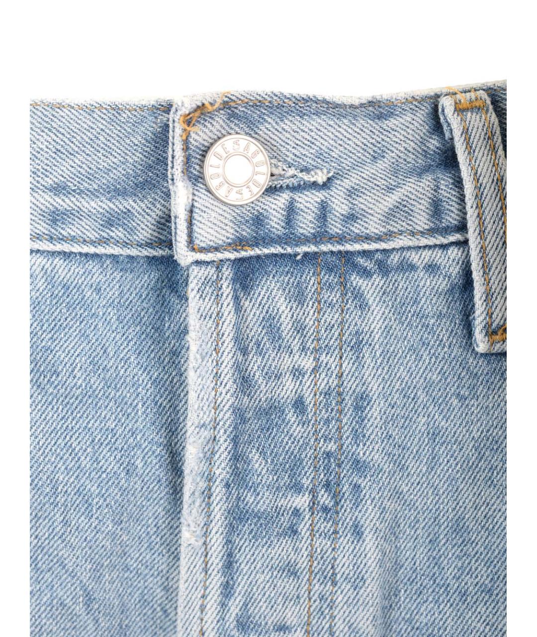 AGOLDE Голубые хлопковые прямые джинсы, фото 3