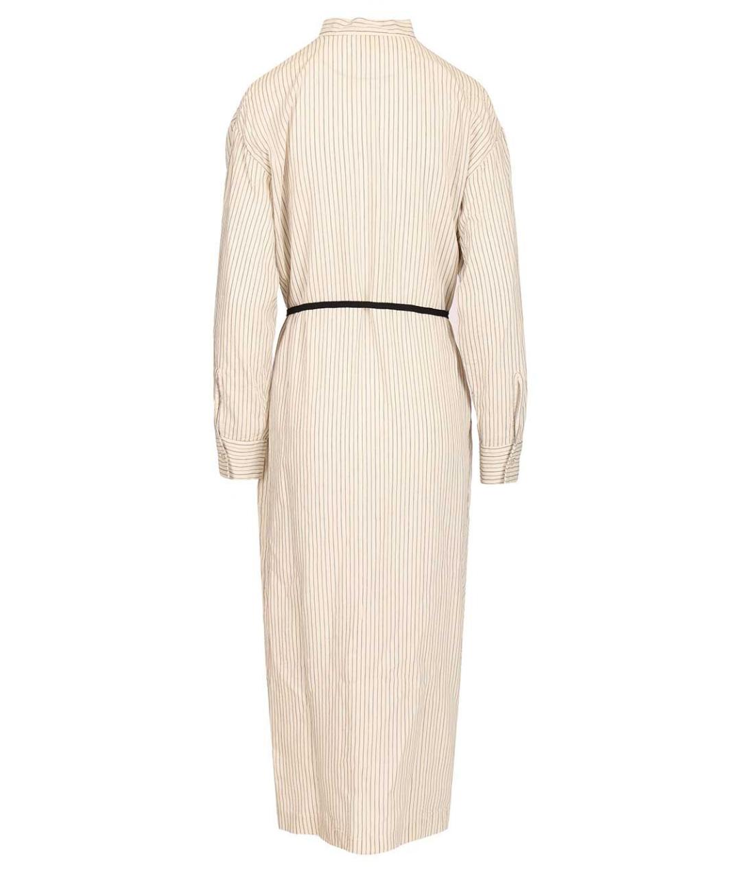 BARENA Бежевое вискозное повседневное платье, фото 2