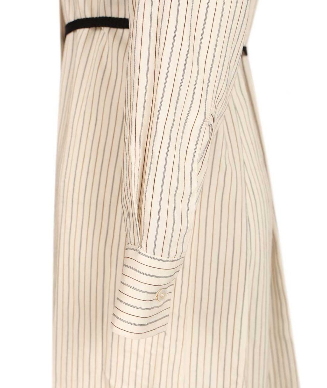 BARENA Бежевое вискозное повседневное платье, фото 5