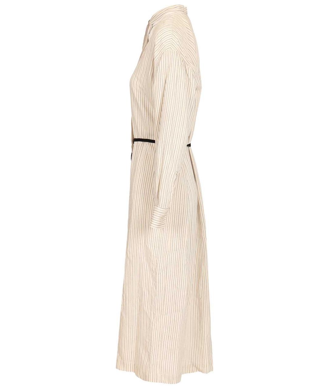 BARENA Бежевое вискозное повседневное платье, фото 3