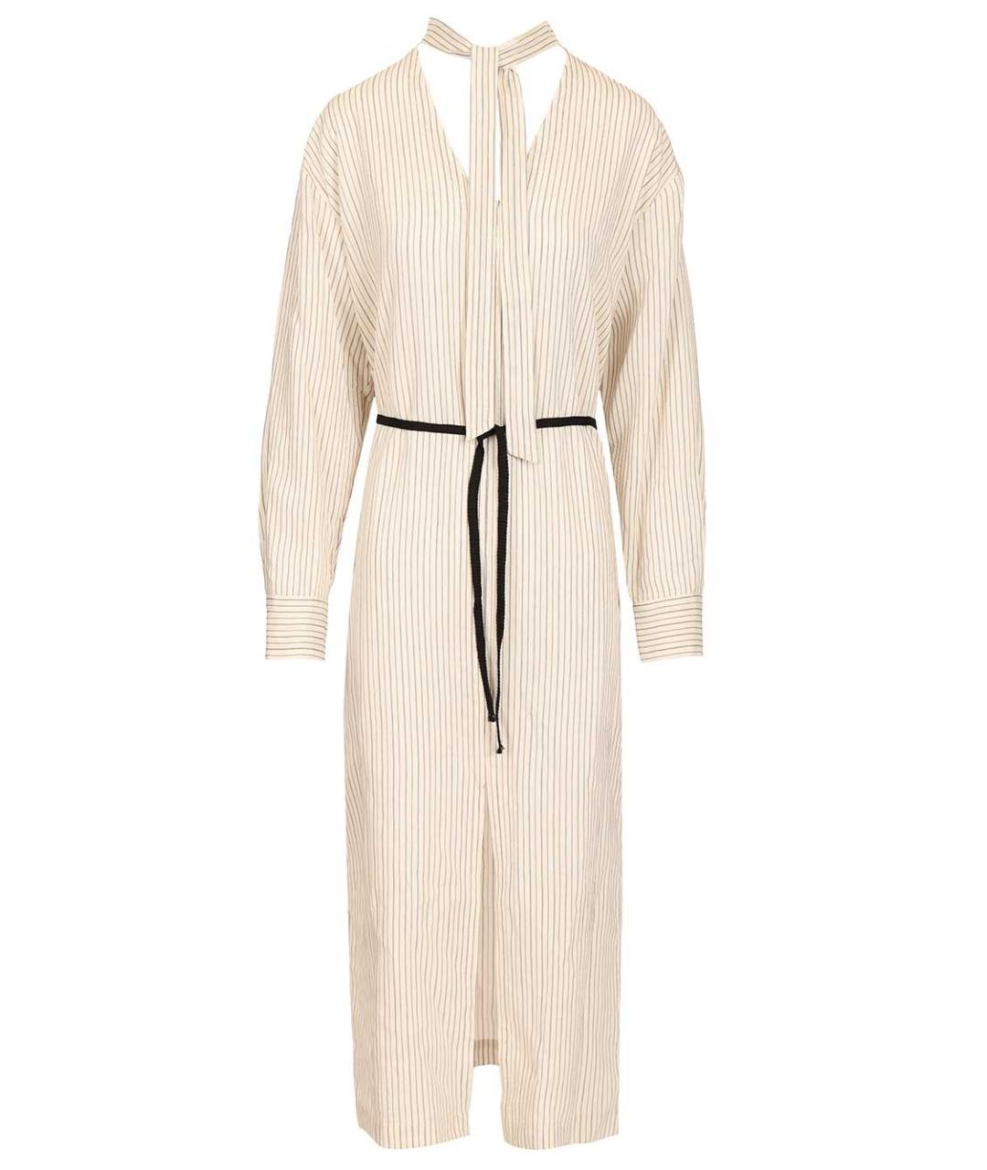 BARENA Бежевое вискозное повседневное платье, фото 1